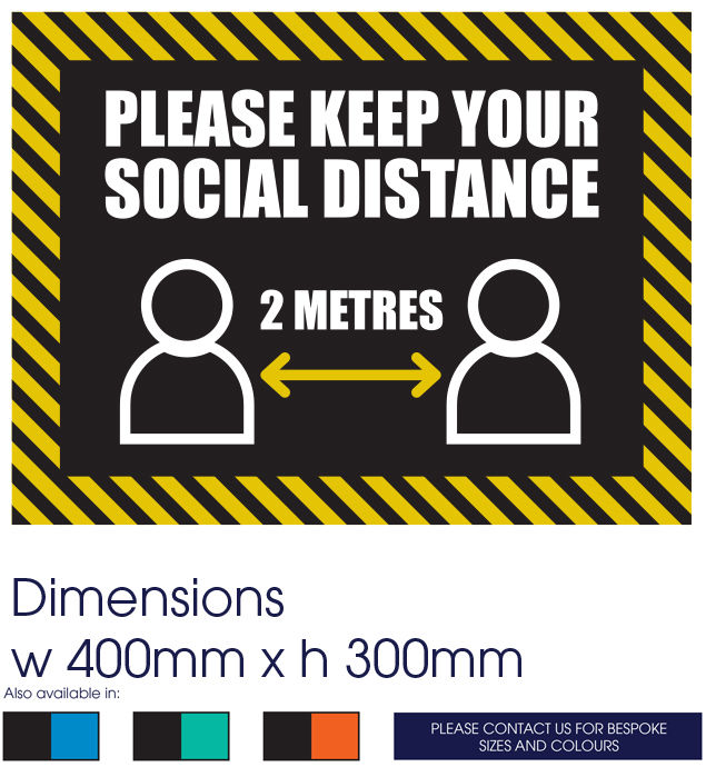 COVID-19 Social Distance Arrow Sign