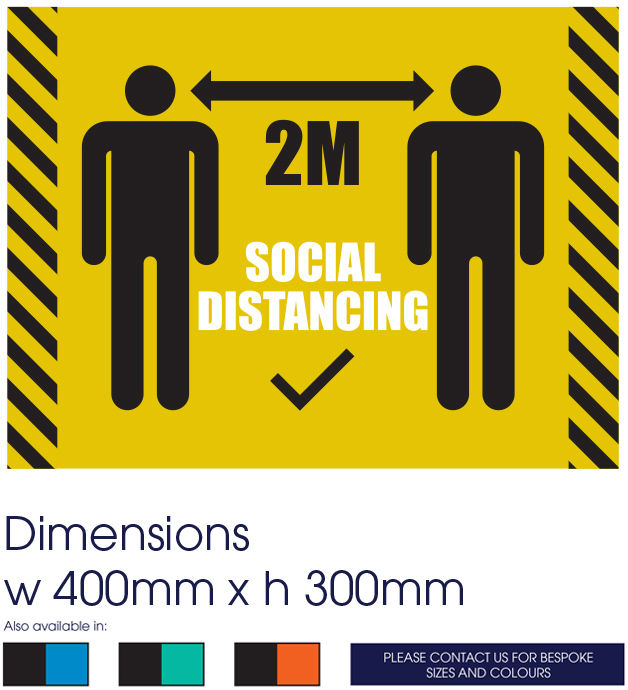 COVID-19 Social Distance Arrow Sign
