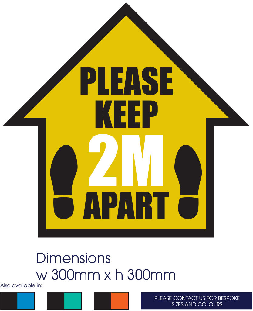 COVID-19 Social Distance Arrow Sign