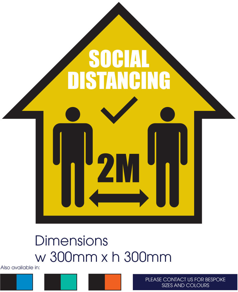 COVID-19 Social Distance Arrow Sign