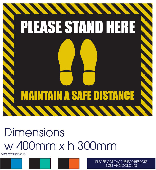 COVID-19 Social Distance Arrow Sign